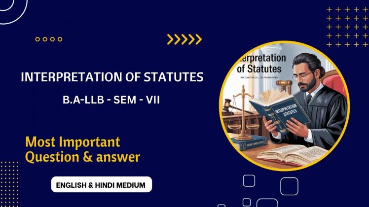 Interpretation of Statutes